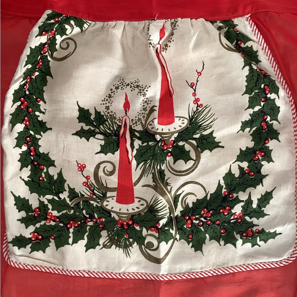 Christmas Holiday Vintage Apron
